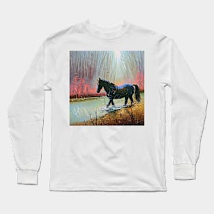 autumn pink morning Long Sleeve T-Shirt